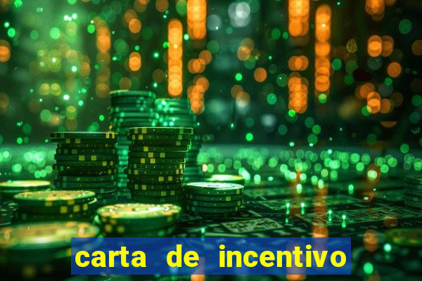 carta de incentivo para alunos