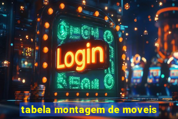 tabela montagem de moveis