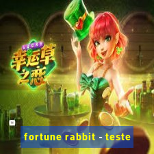 fortune rabbit - teste